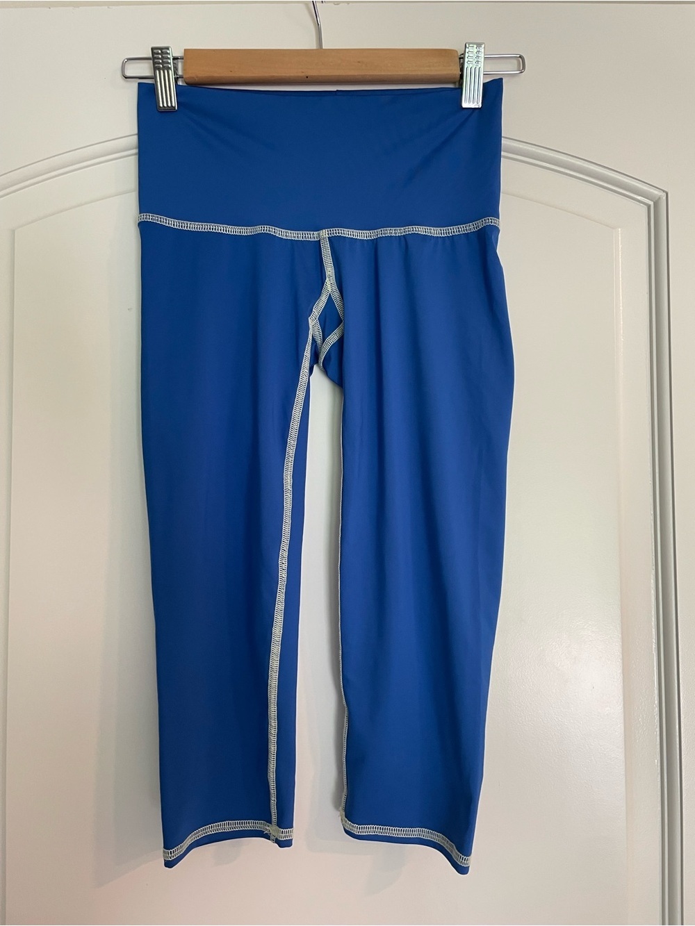 teeki Leggings Blue XS Regular Solid Stretch Women's Ankle Yoga Athleisure